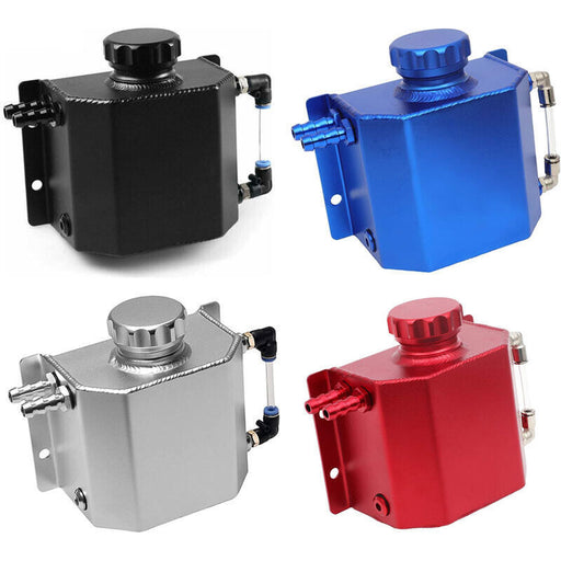 DURAFORCE 1L Aluminum Radiator Coolant Overflow Bottle Water Tank Reservoir with Cap US Ne