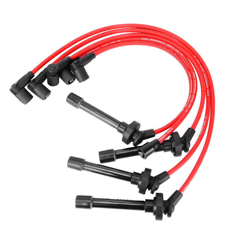DURAFORCE 7mm Cable Spark Plug Ignition Wires For Honda Accord Civic Del Sol 92-00 2.3L