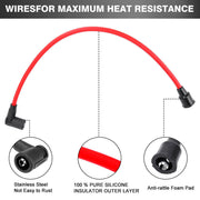 DURAFORCE 7mm Cable Spark Plug Ignition Wires For Honda Accord Civic Del Sol 92-00 2.3L