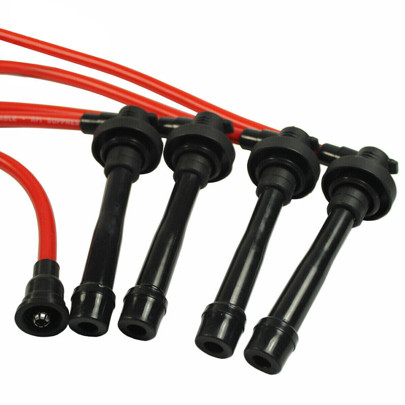 DURAFORCE 7mm Cable Spark Plug Ignition Wires For Honda Accord Civic Del Sol 92-00 2.3L