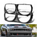 DURAFORCE LH & RH Front Headlight Bezel Lamp Cover Trim Set For 2015-2021 Dodge Challenger