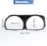 DURAFORCE LH & RH Front Headlight Bezel Lamp Cover Trim Set For 2015-2021 Dodge Challenger