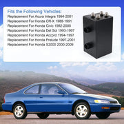 DURAFORCE AN10 Oil Catch Can Reservoir Tank w Dual Breather Filter Baffled Tank Kit 4 Port