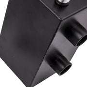 DURAFORCE AN10 Oil Catch Can Reservoir Tank w Dual Breather Filter Baffled Tank Kit 4 Port