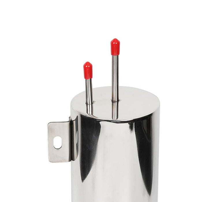 DURAFORCE 3" X 9" Polished Stainless Steel 32 OZ Radiator Coolant Over Flow Puke Tank Can