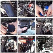 DURAFORCE Engine Oil Catch Can Kit Baffled Reservoir Tank Aluminum with Fuel Line Black