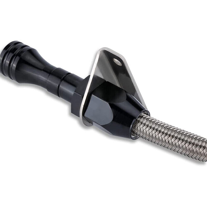 DURAFORCE Flexible Transmission Dipstick Kit For GM Chevy TH-350 TH-400 Turbo SBC BBC Blac