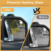 DURAFORCE Passenger Right Side Mirror For 15-2020 Ford F-150 Black Power Heated+LED Signal