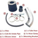 DURAFORCE 3" Inch Cold Air Intake Filter Induction Kit Pipe Aluminum Power Flow Hose