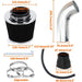 DURAFORCE 3" Inch Cold Air Intake Filter Induction Kit Pipe Aluminum Power Flow Hose