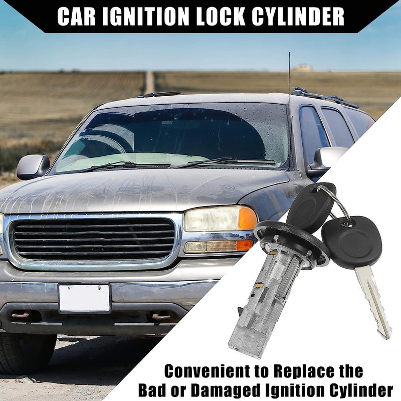 DURAFORCE Ignition Switch Lock Cylinder W/ Keys For Chevy GMC Silverado Tahoe 15298923