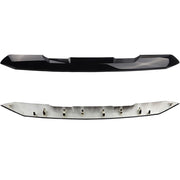 DURAFORCE Fit For 2022-24 GMC Sierra 1500 Front Upper Top Grille Molding Trim Gloss Black