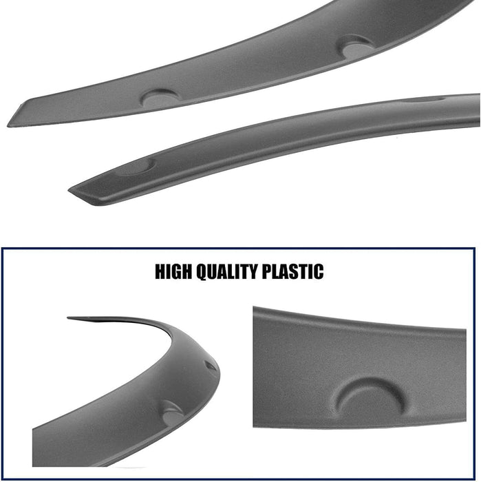 DURAFORCE Universal Car Truck Wheel Fender Flares Cover Wide body Kit wheel arches Black