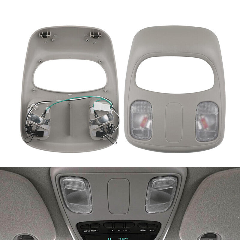 DURAFORCE Interior Map Light Overhead Roof Console for Dodge Ram 1500 2500 3500 2002-2010
