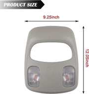 DURAFORCE Interior Map Light Overhead Roof Console for Dodge Ram 1500 2500 3500 2002-2010
