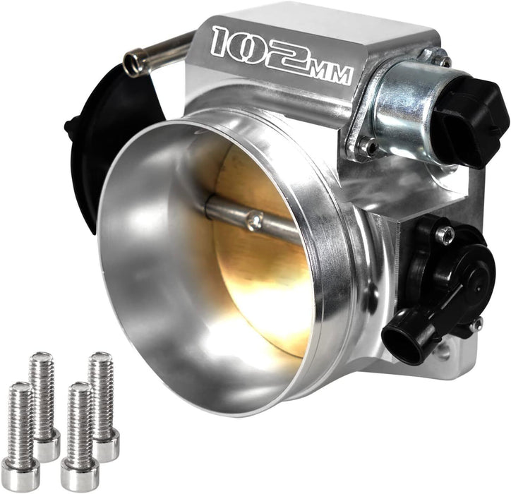 DURAFORCE 102MM LS Throttle Body with Position Sensors TPS IAC + Throttle Gas Cable Kit
