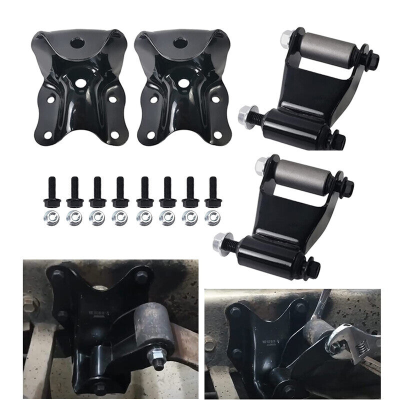 New Rear Leaf Spring Rear Hanger Bracket and Shackle Kit for Ford Rang ...