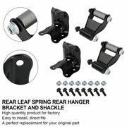 DURAFORCE New Rear Leaf Spring Rear Hanger Bracket and Shackle Kit for Ford Ranger Mazda