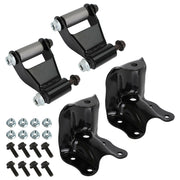 DURAFORCE New Rear Leaf Spring Rear Hanger Bracket and Shackle Kit for Ford Ranger Mazda