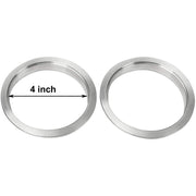 DURAFORCE 4 x 4"inch V-band Clamp Sliver steel Flange Male-Female For Exhaust Downpipe New