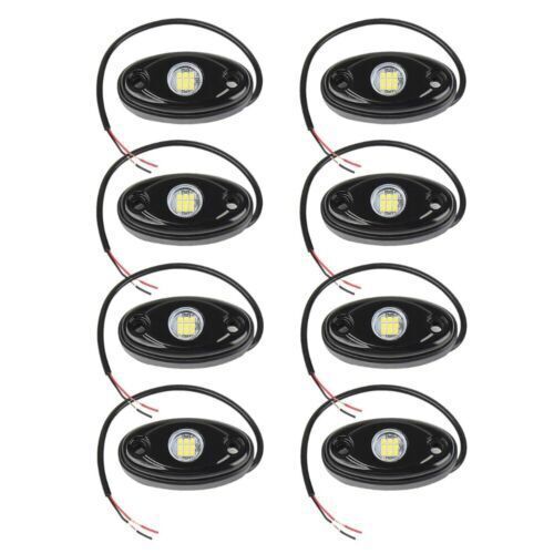 DURAFORCE 48X White LED Rock Lights Underbody Trail Rig Glow Lamp Offroad SUV Pickup Truck