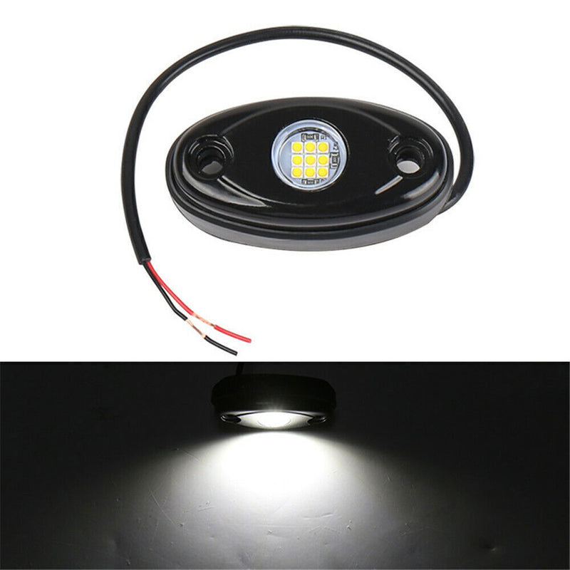 DURAFORCE 48X White LED Rock Lights Underbody Trail Rig Glow Lamp Offroad SUV Pickup Truck