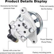 DURAFORCE New Power Steering Pump 21-5456 w/ Pulley for 2006-2011 Honda Civic 1.8L L4