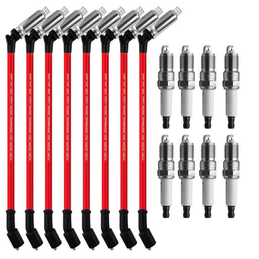 DURAFORCE For Chevy GMC 4.8L 5.3L 6.0L V8 High Performance 8x Spark Plugs & Ignition Wires