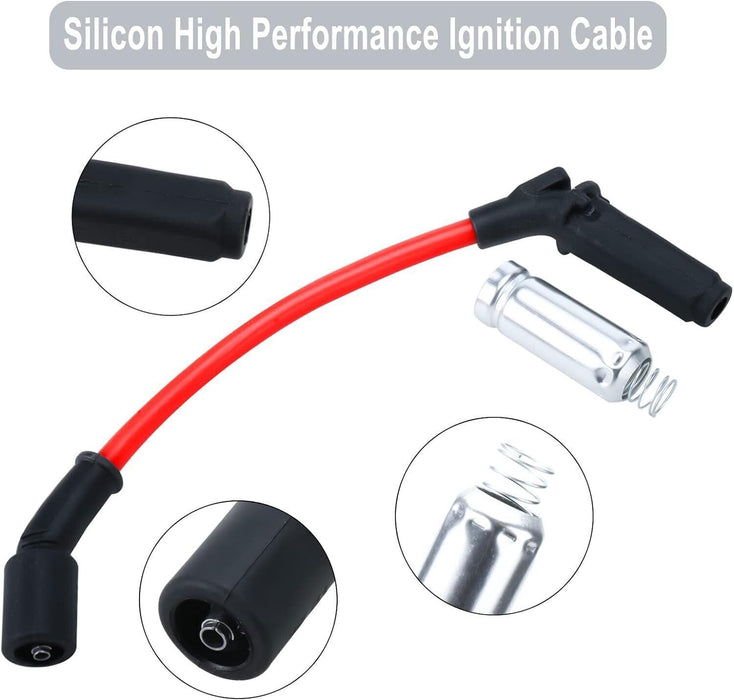 DURAFORCE For Chevy GMC 4.8L 5.3L 6.0L V8 High Performance 8x Spark Plugs & Ignition Wires