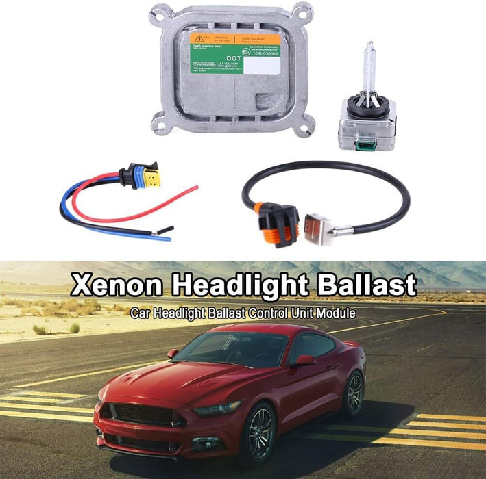 DURAFORCE 2 HID Xenon Ballast Control Unit Computer &D3S Bulb Kit For 2010-19 Ford Mustang