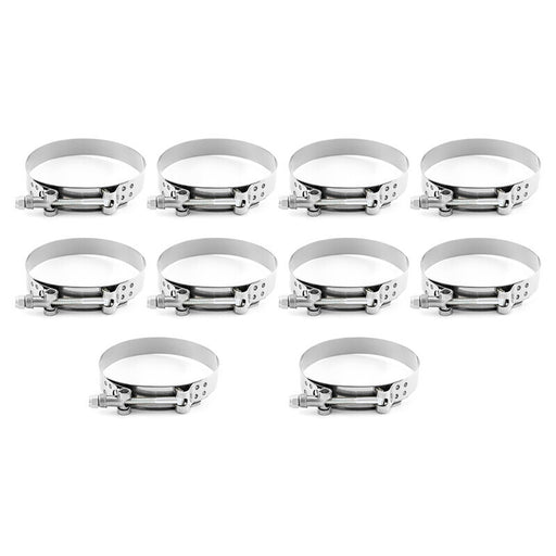 DURAFORCE 10X 3.5" Stainless Steel T-Bolt Hose Clamps Turbo Intake Intercooler Hose