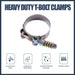 DURAFORCE 10X 3.5" Stainless Steel T-Bolt Hose Clamps Turbo Intake Intercooler Hose