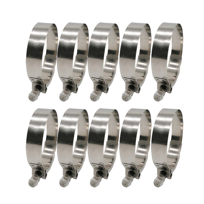 DURAFORCE 10X 3.5" Stainless Steel T-Bolt Hose Clamps Turbo Intake Intercooler Hose