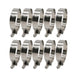 DURAFORCE 10X 3.5" Stainless Steel T-Bolt Hose Clamps Turbo Intake Intercooler Hose
