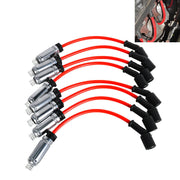 DURAFORCE 8x Spark Plug Wire Set For 2014-2018 GMC Sierra 1500 Silverado 1500 758EE 748UU