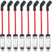 DURAFORCE 8x Spark Plug Wire Set For 2014-2018 GMC Sierra 1500 Silverado 1500 758EE 748UU