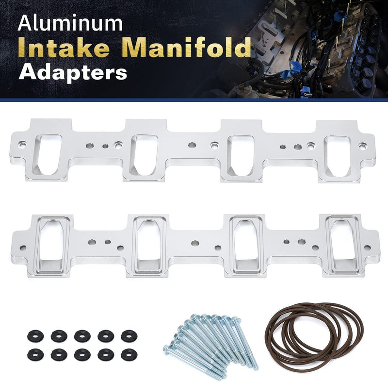DURAFORCE Rectangle Intake Manifold Adapter For LS1 Cathedral Port Cylinder Head to LS3 LS