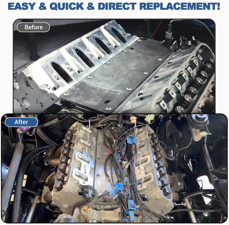 DURAFORCE Rectangle Intake Manifold Adapter For LS1 Cathedral Port Cylinder Head to LS3 LS