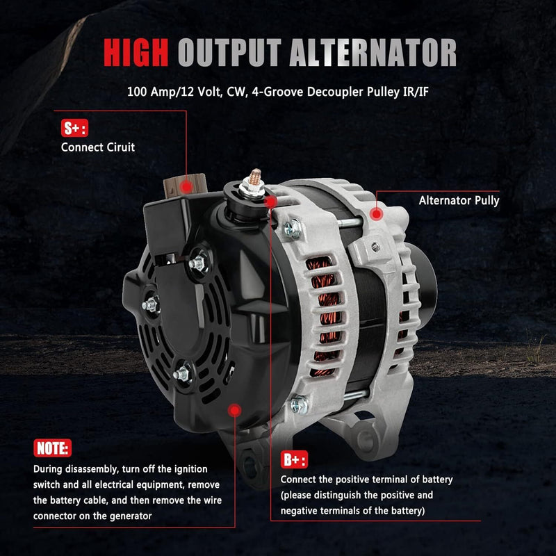 DURAFORCE New Alternator 11516 For Toyota Camry L4 2.5L 2010 2011 104210-2650