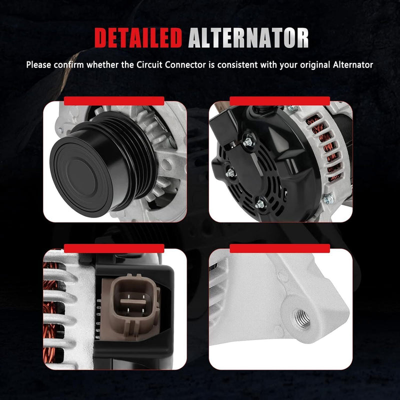 DURAFORCE New Alternator 11516 For Toyota Camry L4 2.5L 2010 2011 104210-2650