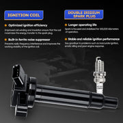 DURAFORCE 8 Pack Ignition Coils & Spark Plugs For Toyota Tundra Sequoia 4.7L V8 UF230