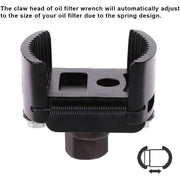 DURAFORCE Universal Adjustable Oil Filter Wrench Removal Tool Cap 1/2" for 80mm-105mm