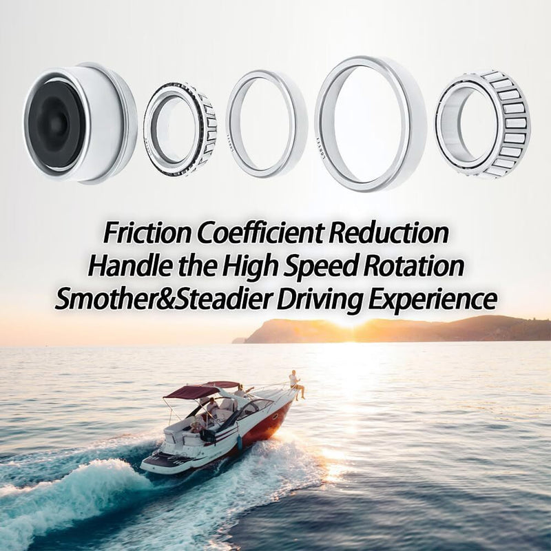 DURAFORCE Trailer Wheel Hub Bearings Kits L44649 L68149 for 3500lb 10-19 Spindles #84 Axle