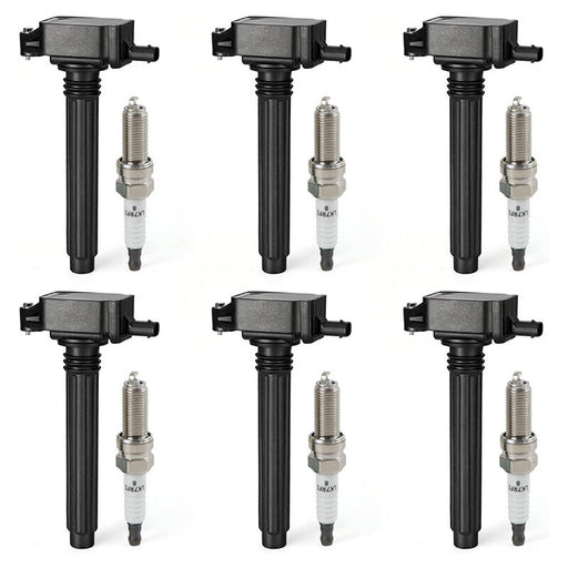 DURAFORCE 6 Pack Ignition Coil & Iridium Spark Plug For Chrysler Jeep Dodge Ram 3.6L UF648