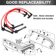 DURAFORCE Spark Plug Wire Set For Honda Civic Del Sol 1992-00 EG EK EJ D15/d16 Spiral Core