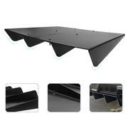 DURAFORCE Universal Rear Diffuser 4 Shark Fins Under Bumper Splitter Unpainted Black ABS