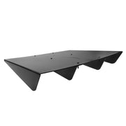 DURAFORCE Universal Rear Diffuser 4 Shark Fins Under Bumper Splitter Unpainted Black ABS