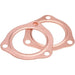 DURAFORCE 2 x 2.5” Inch Copper Header Exhaust Collector Gaskets Flanges Universal 3 Bolt