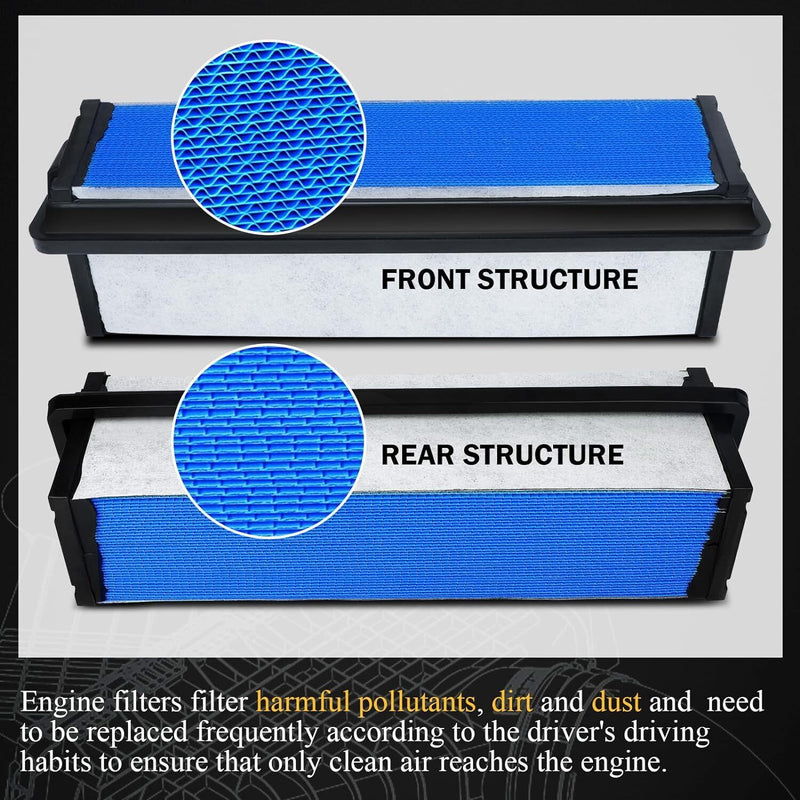 DURAFORCE NEW 4Pcs 03-42776-010 Engine Air Filter Fit for 2018-2022 Freightliner Cascadia
