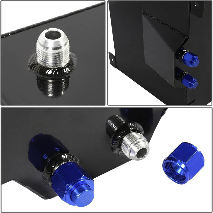 DURAFORCE 20 Gallon Universal Aluminum Racing/Drift Fuel Cell Tank w/ 12" Fuel Line Kit